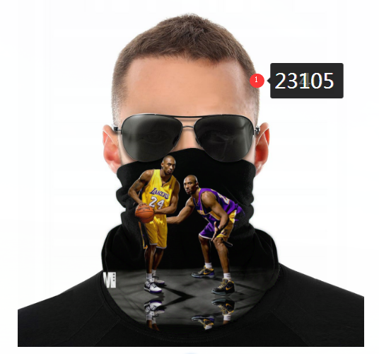 NBA 2021 Los Angeles Lakers #24 kobe bryant 23105 Dust mask with filter->->Sports Accessory